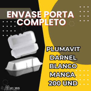 Envase Porta Completo / Hot Dog Plumavit (200 Unidades)