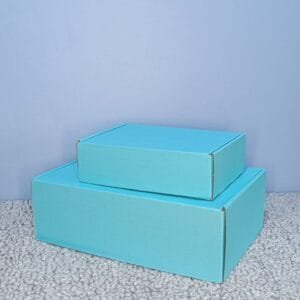 Caja Auto-Armable Celeste 20x14x6 cm.
